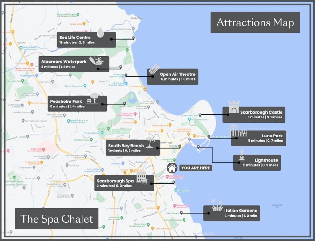 The Spa Chalet Scarborough Hot Tub, Pool, Gym, Beach Location Luaran gambar